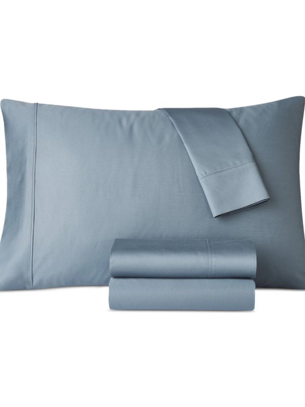 Heritage Home 800-Thread Count Cotton-Blend KING MEDIUM BLUE